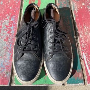 Florsheim Black Leather Converse-Style Tennis Shoes Size 11